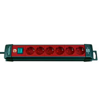Удлинитель с выключателем Brennenstuhl Premium-Line, 6 розеток, кабель 3м, H05VV-F 3G1.5, красный 1756040016